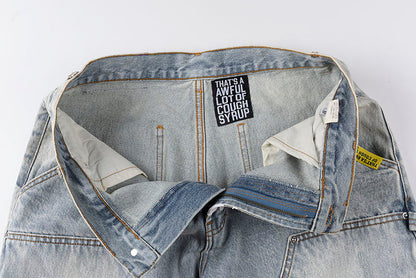 Cough Syrup Denim Shorts