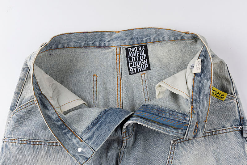 Cough Syrup Denim Shorts
