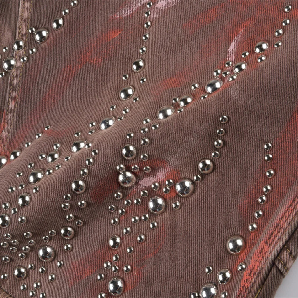 Hellstar Capsule 11 Studded Double Knee Carpenter Shorts