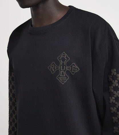 RHUDE Raised-Logo Cotton Sweatshirt